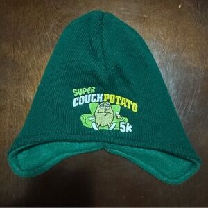 Vintage Super Couch Potato Green Winter Hat One Size Fits Most KC Caps